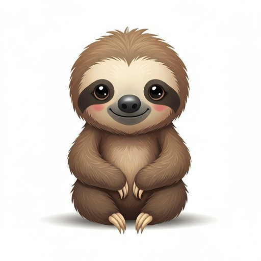 SnapToolbox mascot - cute baby sloth